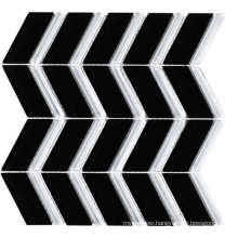 Black and White Crystal Glass Mosaic for Deco Wall